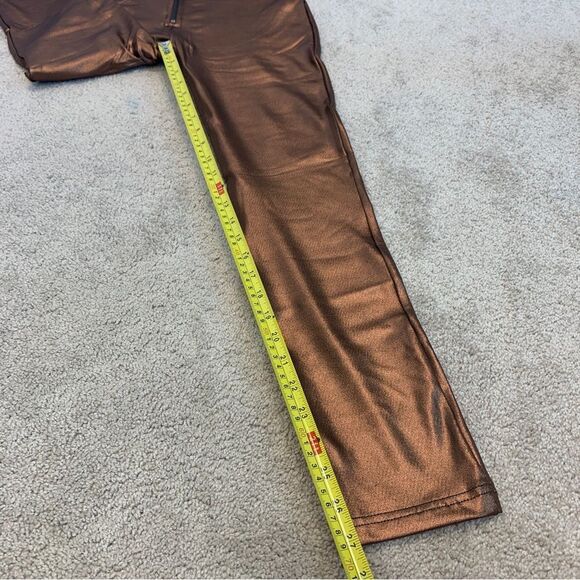 𝅺FREDDY WR.UP metallic bronze copper skinny high waisted leggings Sz S NWT RARE - Picture 15 of 16